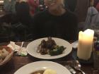 I ate a traditional beef and Guinness stew with my friend Rachel in Dublin
