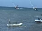 Boats near a village in Southeast Sulawesi
