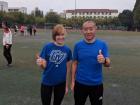 Matching with my soccer buddy