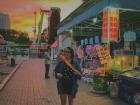 Trying some street food