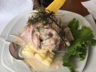 Eating Ceviche in Callao 