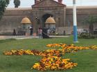 At the entrance of the Real Felipe Fortress 