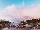 The "land of the midnight sun" may be our sister nation, Norway, but in the summer, the sun sometimes does not set at all or very late; this picture was taken around 10 o'clock at night in the summer