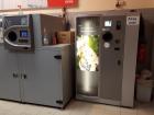 Machines where people can return bottles for a deposit standing in the local supermarket