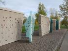 People can also practice their climbing skills on walls like these
