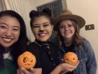 We carved oranges for halloween this year