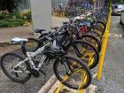Just a small fraction of the bikes parked at the university