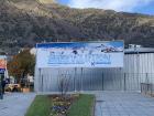 Ski season is here, with this billboard announcing the opening of one of the major ski slopes in Andorra Grandvalira