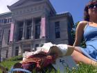 Summer days called for soaking up the sun on Lower Field, the big green space in the middle of McGill campus.