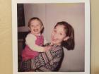 My sister Olivia is six years younger than I, and when she was little, I loved to carry her around everywhere!