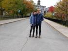 Me and my boyfriend at McGill, one of two English speaking universities in the city