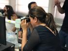 This is my boss; she is a computer science engineer! She took me to a lab with her students to show me work they were doing!