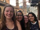 Here I am with Daniela, Abby and Viviana in the central plaza