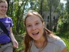 My host sister Vera (right) and me (left) from my first trip to Russia in 2012. We had a lot of fun exploring her village