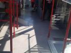 Rare site of an almost empty bus