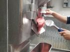 Step Three: Wait until batch freezer churns out base as gelato