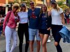 A picture of my family and me at a Red Sox game. Go Sox!