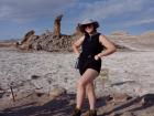 I am hiking in "Valle de La Luna." meaning The Valley of the Moon, as that is how this landscape looks!