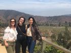 Here I am with two friends in Casablanca, Chile's famous vineyard region