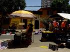 Many people buy vegetables and fruits from outdoor markets like this one in San Diego 