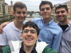 This is a picture of my friends and me in Florence, Italy on the Ponte Vecchio, the most famous bridge in the city