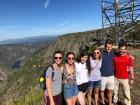 This is a photo of me with some of my friends at the Cañón del Sil.  They are also Americans who are in Ourense to teach English
