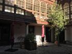 The Centro del Viño in Monforte de Lemos has a couple of chestnut trees in its courtyard