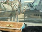 The traffic jams in Dakar are a little different than in Howell!