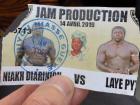 My ticket stub from Laye Pythagore's match several months before I met him