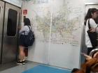 This train was nice enough to have a map of Seoul on the very last car. How convenient!