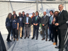 In November, Chloe with fellow co-teachers and the President of Galicia, Spain