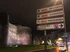 Street Sign Near Roman Wall