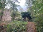 The trail leading up to the castle