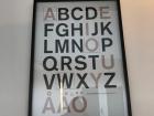 The alphabet poster in the library