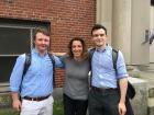 My friend Sean (left) My favorite AP European History teacher (Ms. Webb) and I on our Graduation Day