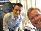 A selfie the Councilor and I took the first day working in his office! 