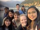 Four different nationalities, many more smiles!