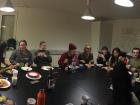 Group potlucks are a great chance for people to whip out cultural recipes; for this one, I ended up bringing vegan eggnog!