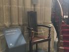 John Calvin's chair in the cathedral