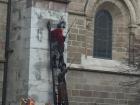 Historical reenactment at the cathedral