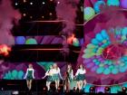 MOMOLAND performs their hit song Bboom Bboom during a charity concert event.