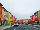 Modern homes in Jeju Island.