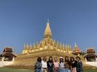 Me and my classmates in front of the temple