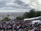 What an amazing view overlooking the festival and the city of Paris!