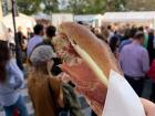 My meal from one of the festival vendors was a delicious prosciutto and cheese on baguette!