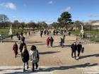 Tuileries Park in Paris is often full of tourists