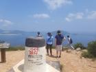 Brian and I looking out over the bay from the top of Dragon's Back
