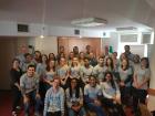 The group of Fulbrighters for the year at the end of our orientation