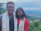 My Dharamsala host-family lent me their traditional Tibetan outfit