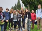 Can you spot me in this tea estate group picture?